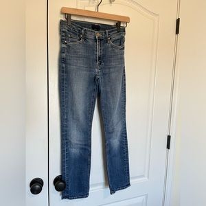 Mother Mid Rise Dazzler Ankle Jean Size 24